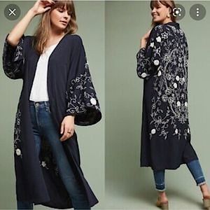 Anthropologie floreat petunia kimono os